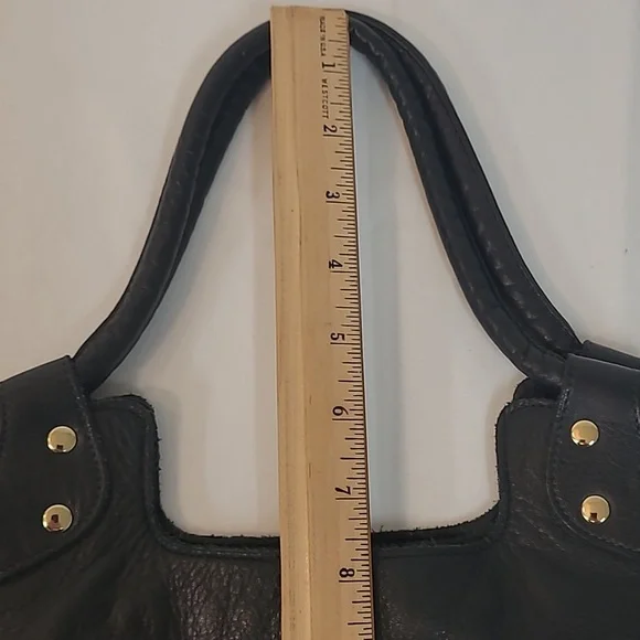 Pietro Alessandro Black Leather Satchel w/ Crossbody Strap Original Brooklyn Bag - Picture 8 of 15